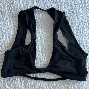 Shakti yoga top, bra, activewear, like-new, L, Black/Beige(lined)